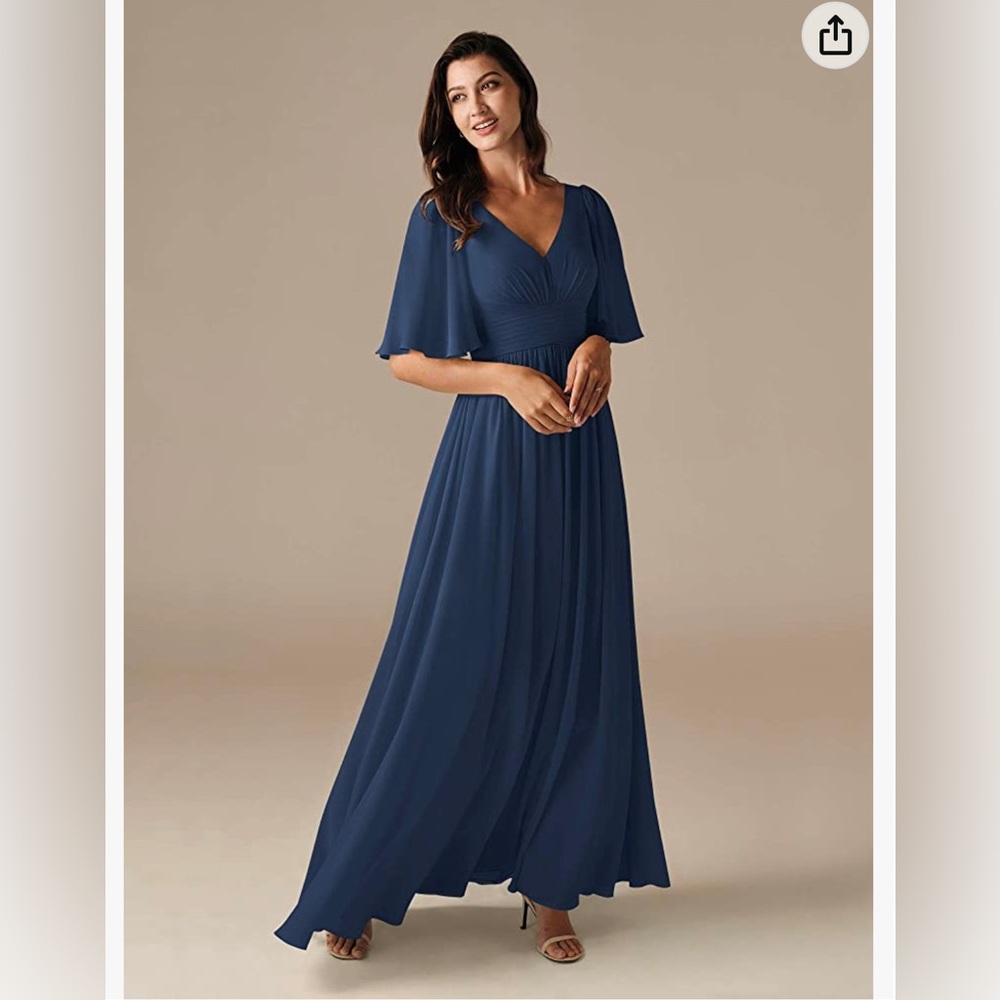 Navy Blue Dress For Wedding